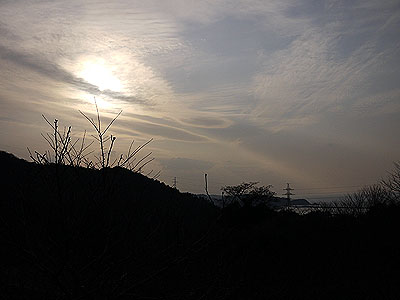 雲の向こうの太陽