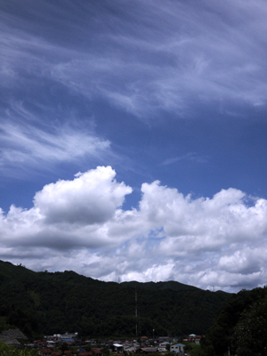 匹見の空