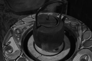 火鉢と鉄瓶