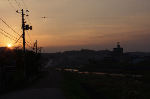 今日の夕景